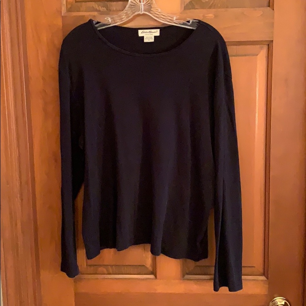 Eddie Bauer LS black top size XL -  3/20